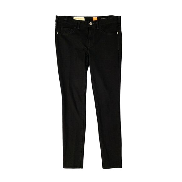 Pilcro Denim - Pilcro Jeans Womens 30 Black Skinny Serif Cropped Stretchy Mid Rise 5 Pockets